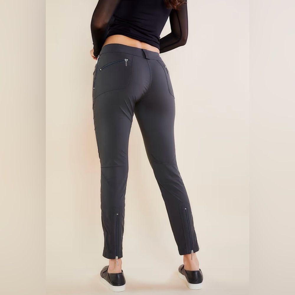 Anatomie women’s small the Susan skinny travel ankle pants gray zippered
